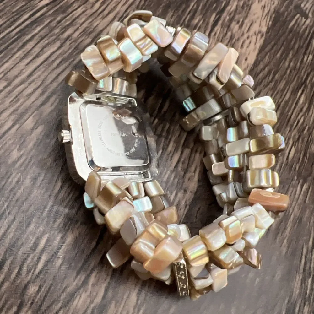 Ladies Multi Strings Beautiful Colorful Stones Watch Working